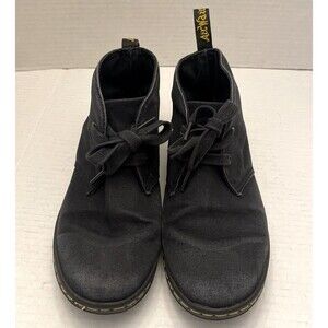 Dr. Martens Etty Black Canvas Chukka Boot Lace Up Womens Size 7 Doc Martens